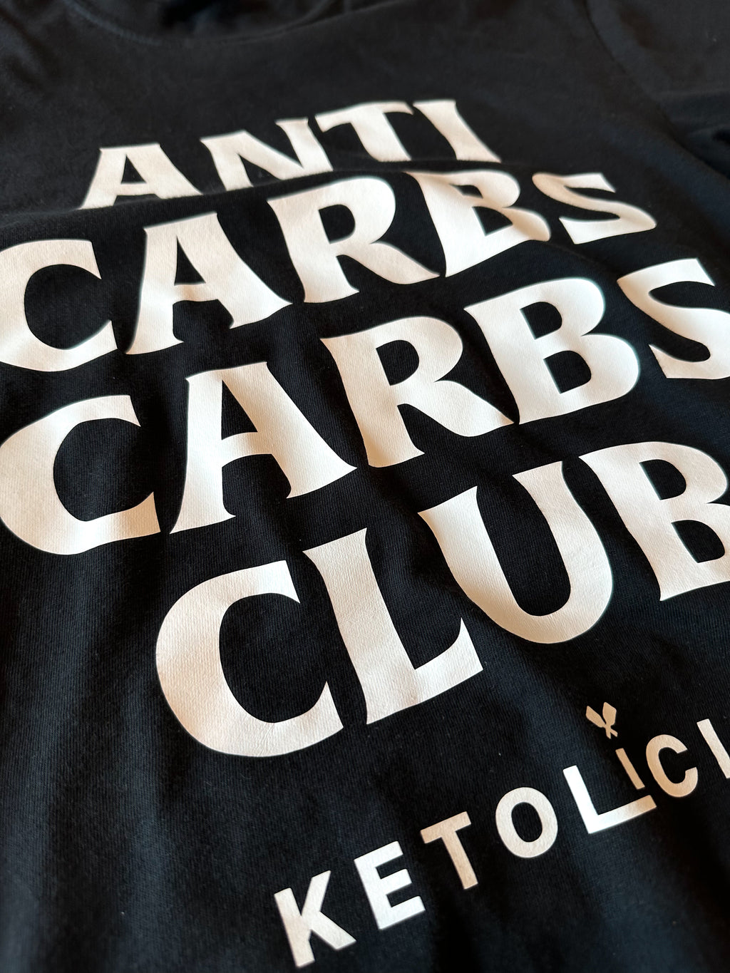 Anti Carbs Carbs Club Ketolicias Black Shirt