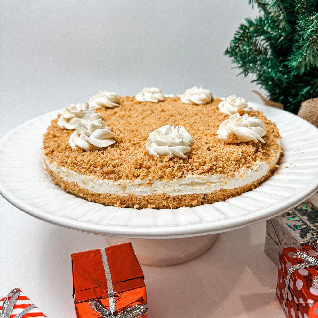 Low Carb Double Crust Cheesecake Complete (Luby's Style)