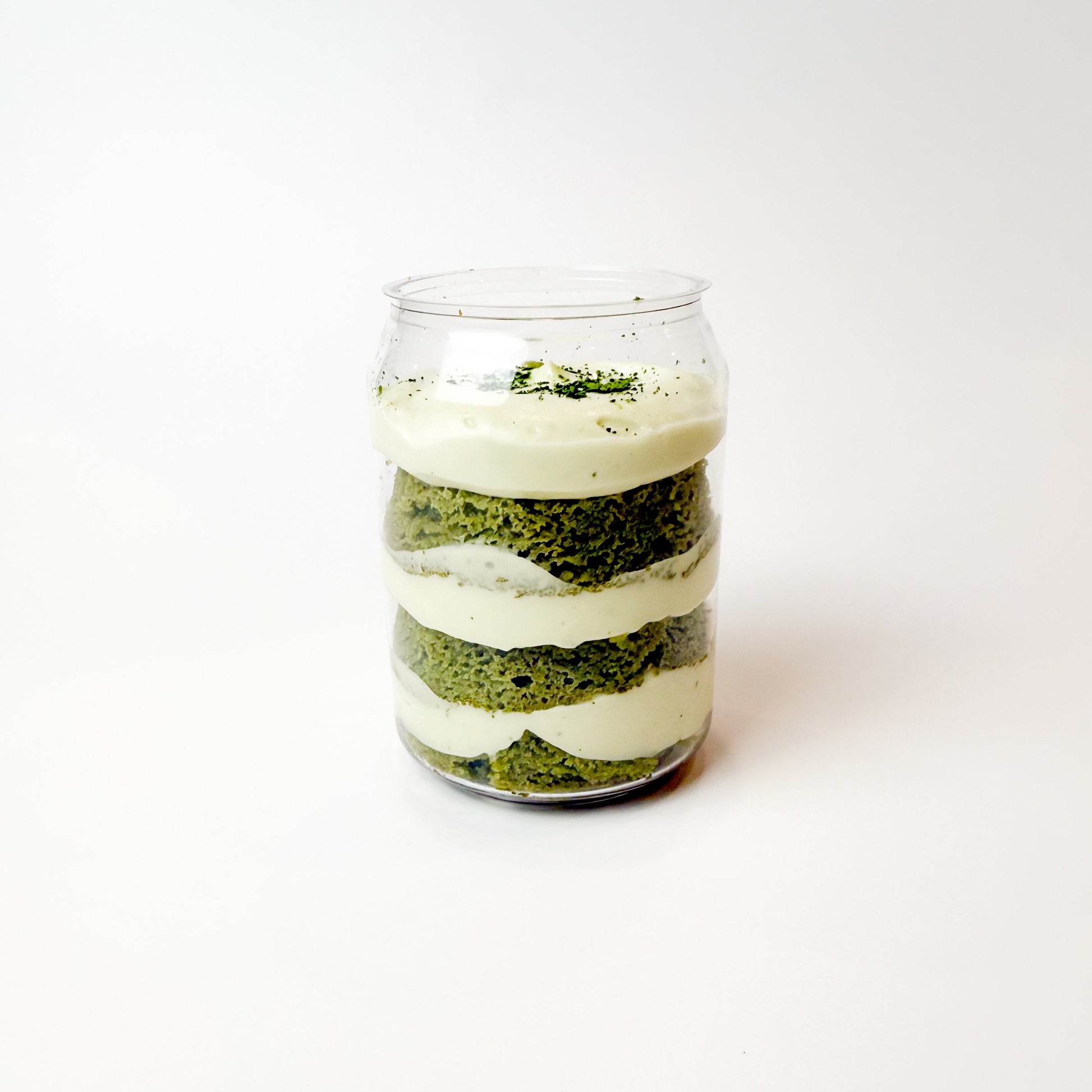 Low Carb Matcha Cake in a Can