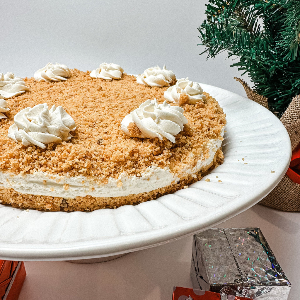Low Carb Double Crust Cheesecake Complete (Luby's Style)