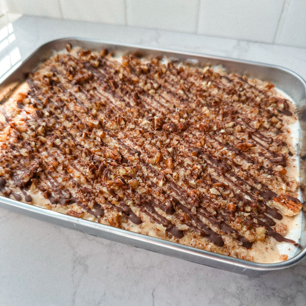 Low Carb Turtle Cheesecake Complete
