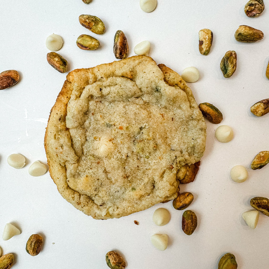 Low Carb Pistachio White Chocolate Cookie