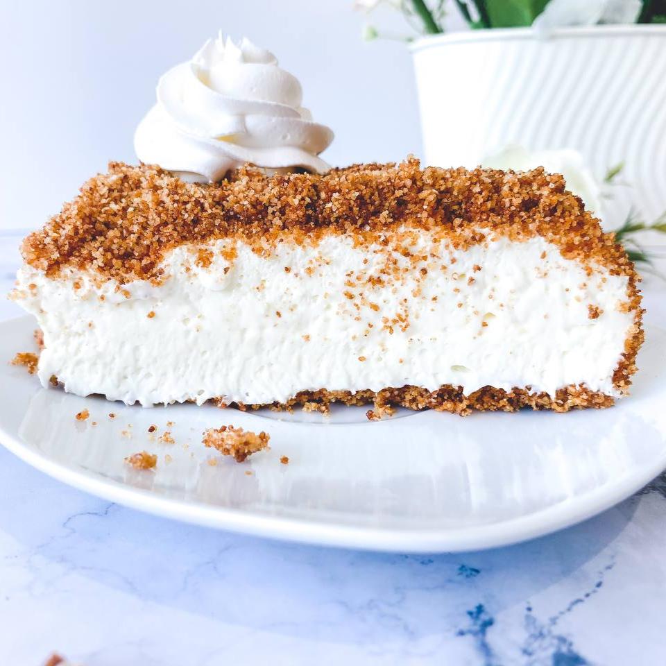 Low Carb Double Crust Cheesecake Complete (Luby's Style)